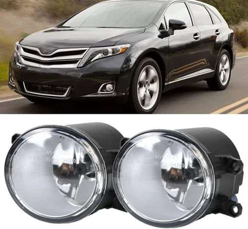 Vista 2 de Par de luces antiniebla de conducción halógenas Lmap compatibles con Toyota 4Runner Camry Highlander Rav4 Corolla Venza Tacoma