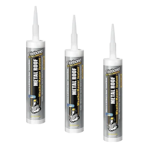 Vista 13 de Titebond WeatherMaster 62411 - Sellador de techo de metal, color gris, 9.5 onzas