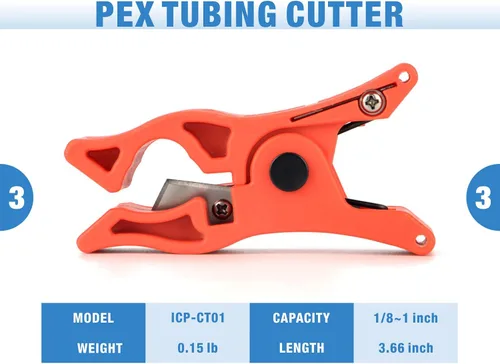 Vista 4 de iCrimp PEX Kit de herramientas de expansión con cabezales de expansión de rotación automática de 3/4 pulgadas y cortador de tubos, herramienta