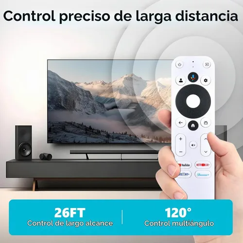 Vista 5 de ZWP Control remoto de voz de repuesto para Onn. TV 4K Streaming Box