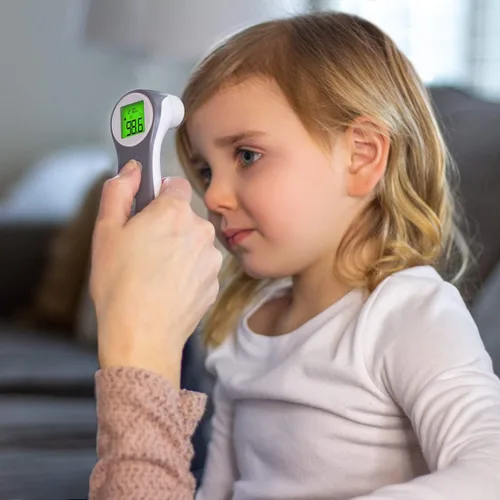 Vista 6 de HealthSmart Termómetro digital para adultos y niños, pistola de temperatura infrarroja para la frente para probar objetos o aire
