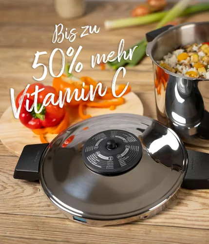 Vista 4 de Kuhn Rikon Duromatic Classic NEO - Olla a presión con mango lateral de 3,5 L, hecha en Suiza, ultrarrápida y eficiente energéticamente, base súper