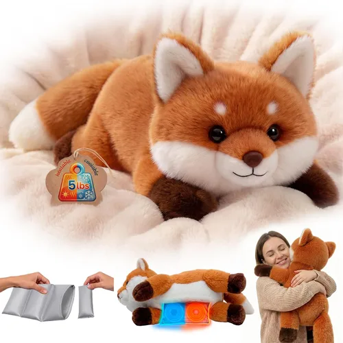 Vista 10 de Mewaii Peluches con peso de conejo, calentable, refrigerable, 2-5 libras Blanco crema