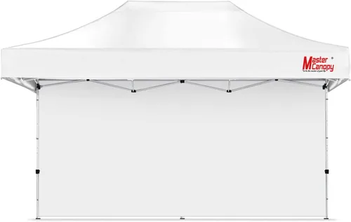Vista 20 de MASTERCANOPY Toldo de 8x8 pies SunWall Toldo Instantáneo Pared Lateral para Toldos Emergentes Tiendas Gazebos, Protección UV Solo Pared Lateral Azul