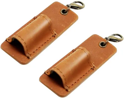 Vista 11 de boshiho - Soporte para tarjetas de identificación de crédito de piel auténtica con cordón elástico para el cuello, estilo vertical (negro)