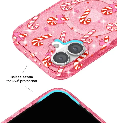 Vista 645 de VELVET CAVIAR Funda para iPhone 15, compatible con MagSafe, probada contra caídas de 10 pies, fundas protectoras de diseño, leopardo color rosa