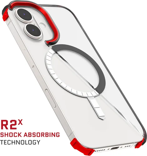 Vista 35 de Ghostek Covert Clear - Funda transparente para iPhone 15 Plus, silicona a prueba de golpes, compatible con accesorios Apple MagSafe, funda Negro
