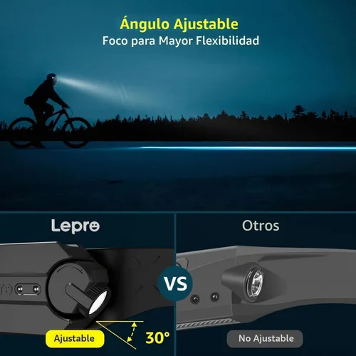 Vista 2 de Lepro Impermeable de haz ancho de 230 ° del sensor de movimiento del faro