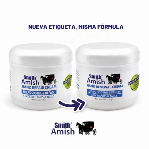Vista 2 de Smith Amish Crema renovadora de manos 4.5 onzas + bálsamo labial orgánico