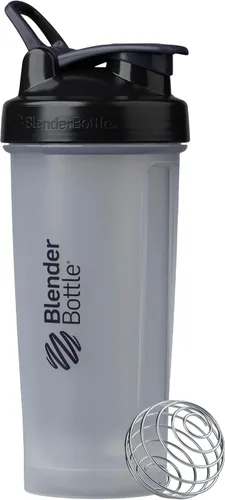 Vista 25 de [Usado] BlenderBottle Classic V2 - Botella mezcladora perfecta para batidos de proteínas y preentrenamiento, 20 onzas, color negro