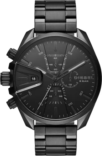 Vista 5 de Reloj Diesel MS9 para hombre con pulsera de acero inoxidable, banda de cuero auténtico o de silicona