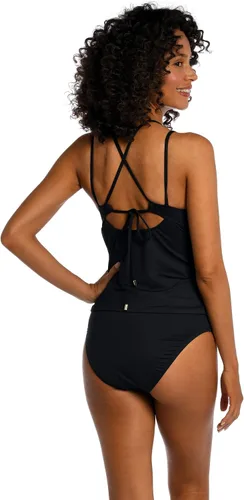 Vista 2 de La Blanca Top de traje de baño tankini con hombros descubiertos para mujer