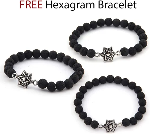 Vista 7 de Gungneer Magen David Star Necklace Stainless Steel Keel Chain Spiritual Jerusalem Symbol Jewish Jewelry Men Women