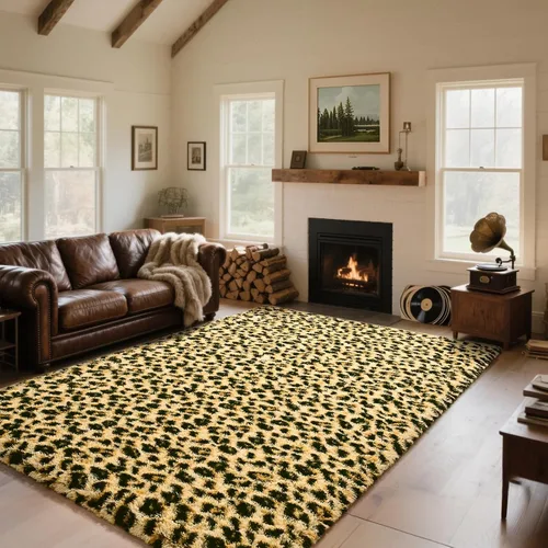 Vista 11 de HOMORE Alfombras esponjosas de leopardo de alta calidad, alfombra con estampado de leopardo para sala de estar, dormitorio, alfombra suave