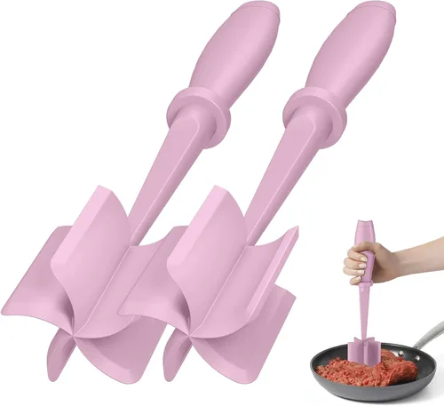 Vista 15 de Picadora de carne, mejora la picadora de hamburguesas, picadora de carne premium resistente al calor para carne molida de res, carne de pavo molida