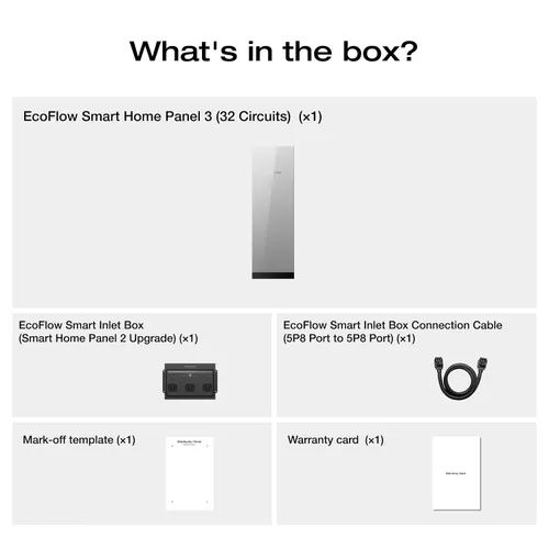 Vista 6 de EF ECOFLOW Smart Home Panel 3 (32 circuitos), el centro de la solución de respaldo para todo el hogar, compatible con DELTA Pro Ultra X