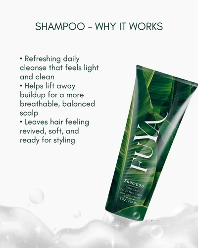 Vista 4 de FUYA Repair Essentials Champú aclarante limpieza profunda para raíces grasas y cuero cabelludo seco Fortalece el cabello dañado, restaura