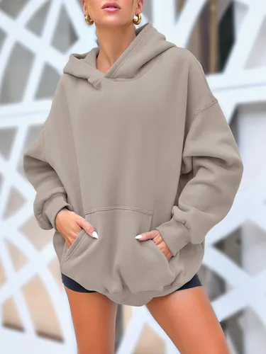 Vista 57 de AUTOMET Sudaderas de gran tamaño con capucha de forro polar para mujer, camisas de manga larga, sudaderas con bolsillo para otoño 2025