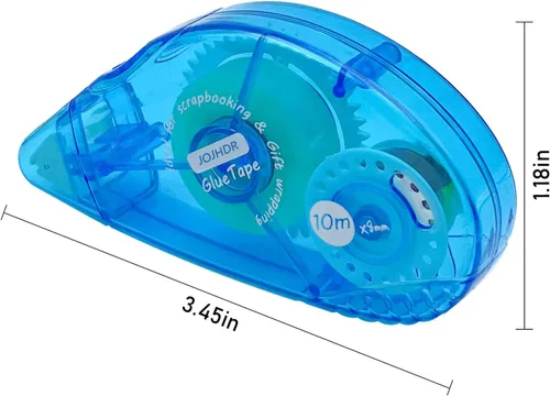 Vista 2 de Cinta adhesiva de doble cara, rodillo adhesivo para álbumes de recortes, para manualidades, tarjetas y álbumes de recortes, 0.3 x 360 pulgadas