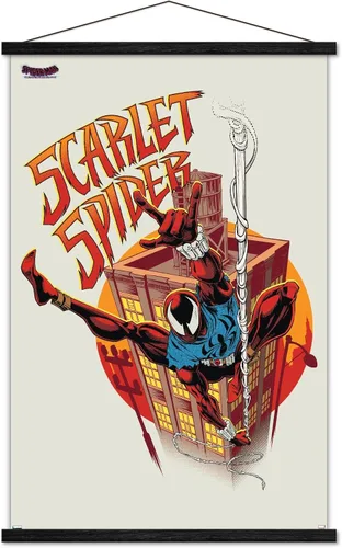 Vista 7 de Trends International Marvel Spider-Man: Across The Spider-Verse - Póster de pared de araña escarlata con marco magnético