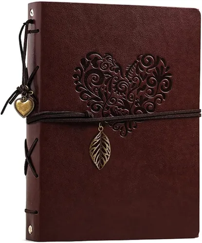 Vista 6 de Álbum de fotos de 4 x 6 pulgadas, 160 fotos, álbumes de fotos de cuero con espacio de escritura con 30 papeles de escritura, viajes, familia, boda