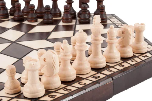 Vista 5 de Juego y tablero de ajedrez romano para tres jugadores