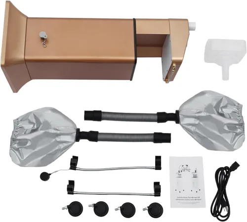 Vista 7 de Vaporizador ultrasónico de 650 W para acondicionamiento profundo, secador de pelo profesional de pie con doble tubo ajustable y tanque de 40 onzas