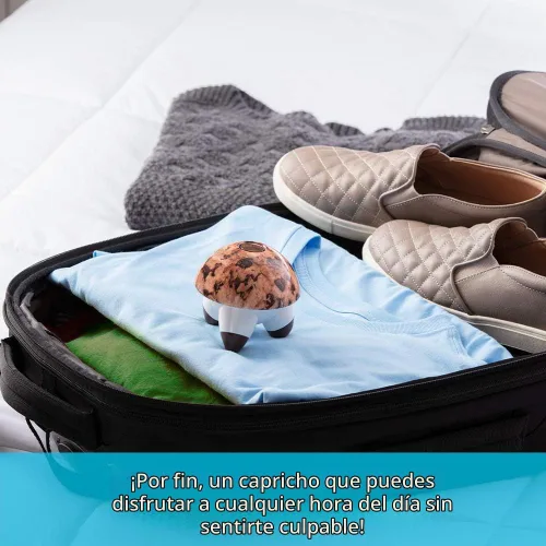 Vista 6 de Homedics Sweet Treats - Mini masajeador de vibración con agarre cómodo, galleta