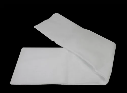 Vista 2 de Buffalo Snow Cortina de Navidad artificial blanca, 32 x 40 pulgadas