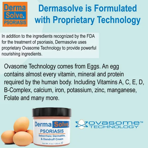 Vista 2 de Dermasolve Crema de tratamiento de psoriasis y dermatitis seborreica, proporciona un alivio intenso para la picazón y la piel escamosa