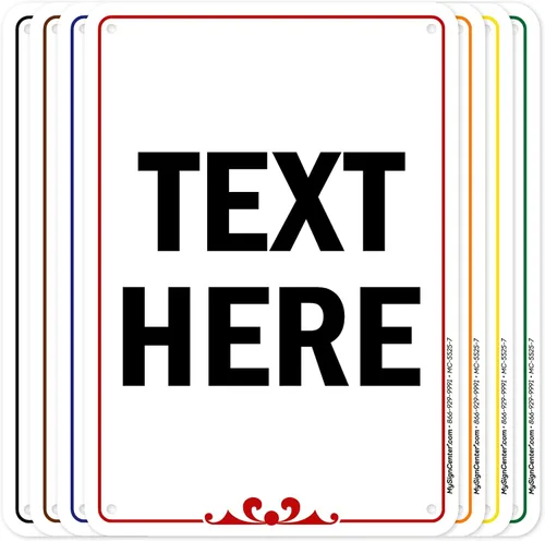 Vista 26 de My Sign Center (Prestige) - Letrero personalizado, para negocios, uso en interiores y exteriores, 7 x 10 pulgadas, libre de óxido, aluminio 040