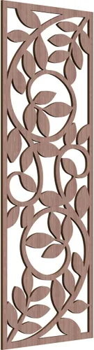 Vista 50 de 9 3/8"W x 24 3/8"H x 1/4"T Utica Decorativo Fretwork Madera Paneles de Pared, Abedul