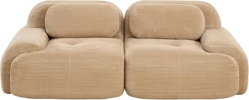 Vista 10 de Sofá comprimido moderno de espuma viscoelástica de 82 pulgadas, sofás seccionales grandes de 2 plazas para sala de estar, sofá modular Cloud que