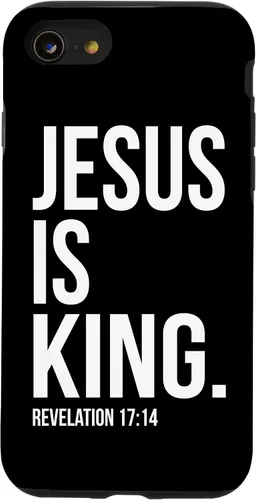 Vista 18 de Jesus is King Bible Scripture Quote Christian Case for iPhone 17