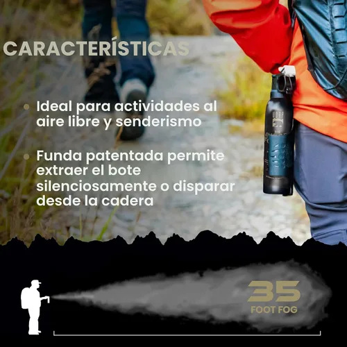 Vista 5 de The BMF - Spray pimienta con funda, spray de pimienta de 35 pies, BMFG 9.2 oz 9.17 oz