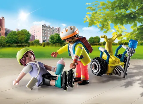 Vista 3 de Playmobil Paquete de inicio Rescue con Balance Racer