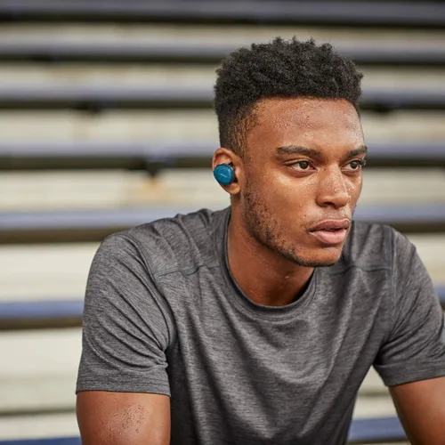 Vista 8 de Bose SoundSport Free, Audífonos Inalámbricos Verdaderos, (Auriculares Bluetooth Resistentes al Sudor para Entrenamientos y Deportes), Azul