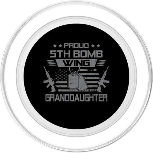 Vista 2 de Proud 5th Bomb Wing Granddaughter US Veteran Family Matching PopSockets MagSafe PopGrip for iPhone