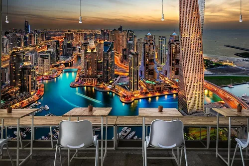 Vista 13 de FLFK Murales de pared 3D, autoadhesivos, autoadhesivos, removibles, para decoración moderna del hogar, 78.7 x 59 pulgadas B1231
