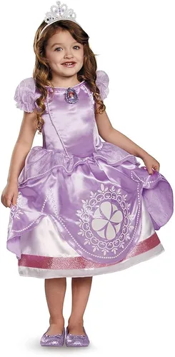 Vista 2 de Disguise - Disfraz de Sofía para niña con luz activada por movimiento talla mediana7-8