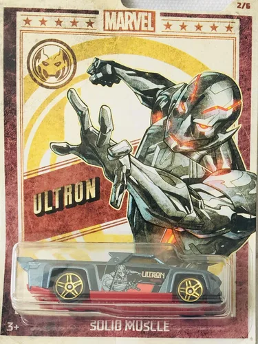 Vista 3 de Hot Wheels 2019 Marvel Avengers - Juego completo de 6 autos fundidos a troquel