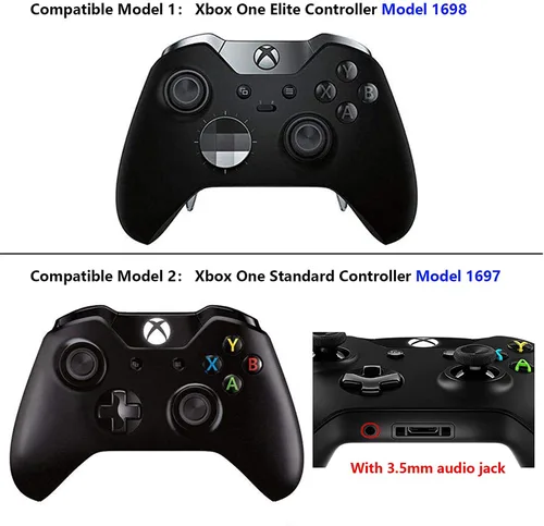 Vista 2 de eXtremeRate LB RB LT RT Bumpers Triggers D-Pad ABXY Start Back Sync Buttons, Chrome Gold Full Set Buttons Repair Kits with Tools for Xbox One