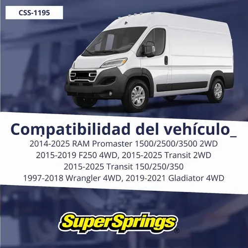 Vista 2 de SuperSprings CSS-1195 SumoSprings de resorte para diversas aplicaciones Altura de pared interior de 1.95 pulgadas, negro