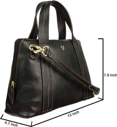 Vista 2 de Hidesign Bolso cruzado de piel con correa de hombro desmontable de Cerys