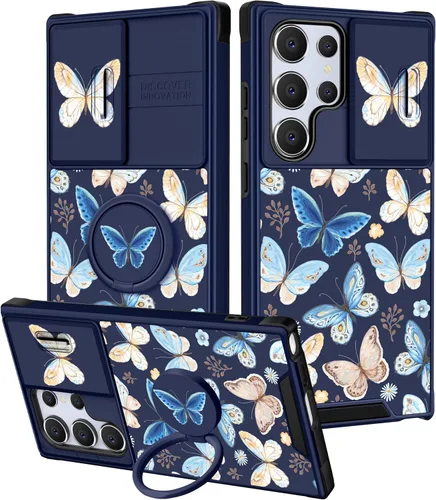 Vista 28 de Funermei para Samsung Galaxy Z Flip 4 Funda - Funda de Teléfono Bonita para Mujeres y Niñas con Mariposas Bonita Estética Femenina Diseño