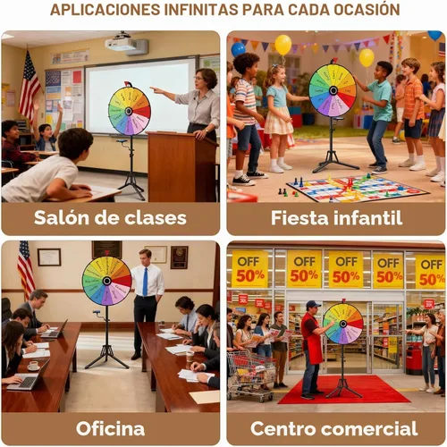 Vista 7 de KOOV - Rueda de premio de 24 pulgadas con soporte