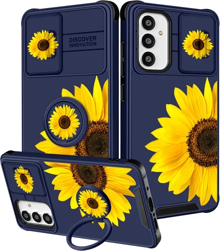 Vista 52 de Funda 2 en 1 para Samsung Galaxy S23 Ultra Flamingo para mujeres y niñas, diseño femenino de flamencos con cubierta deslizante para cámara y soporte
