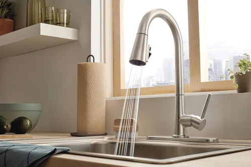 Vista 5 de Peerless P7947LF-SS Precept Pull-Down, caudal de 1.5 GPM, acero inoxidable