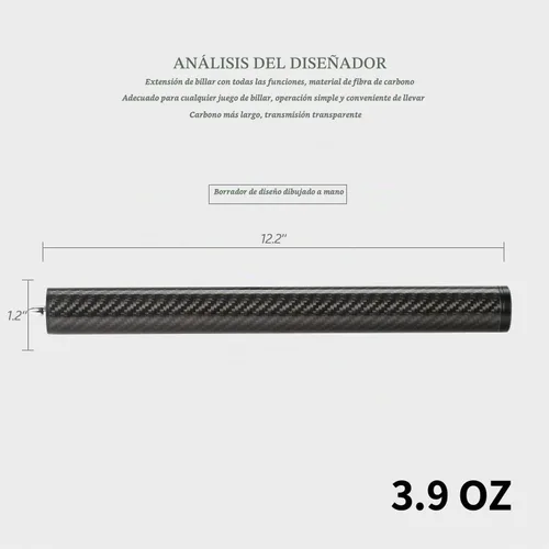 Vista 2 de KONLLEN Carbon Fiber Pool Cue Extension