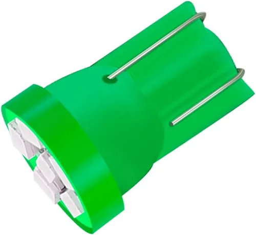 Vista 4 de Bombilla LED T10 194 168, 2825 T10 W5W 6SMD, luz verde automotriz, para panel de instrumentos, panel de instrumentos, cúpula para tablero